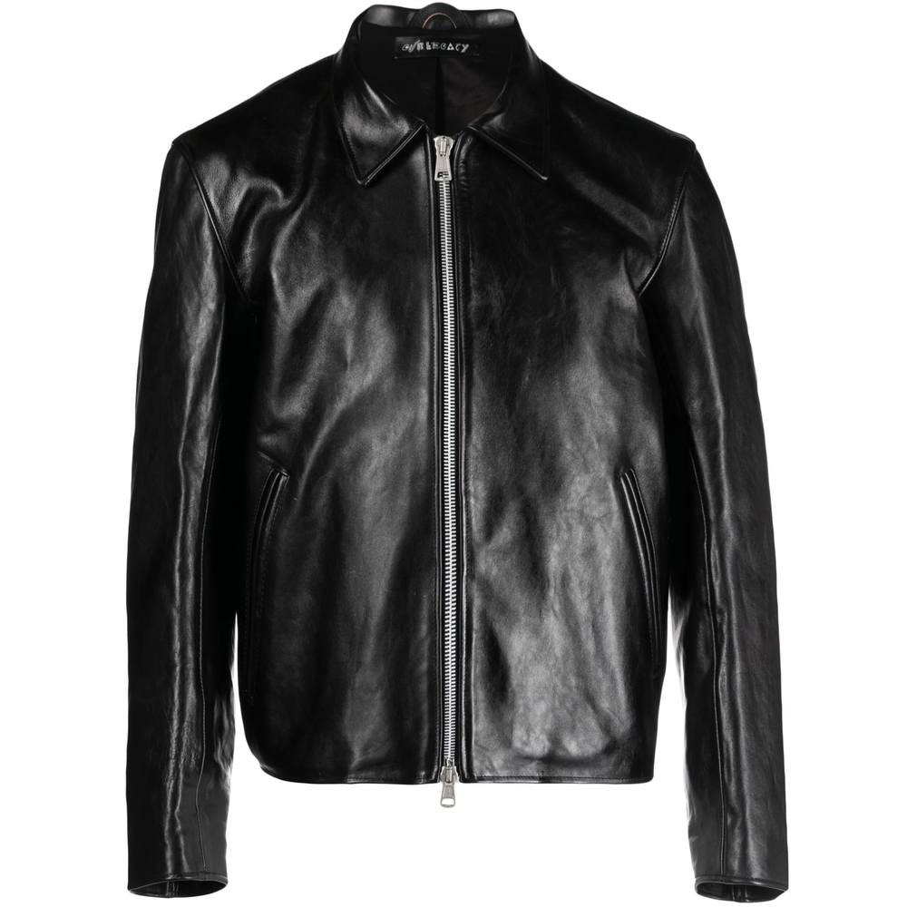 [Our Legacy] Leather Jacket FW26 M4239MTD  BLACK