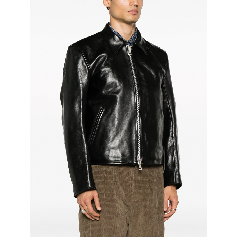 [Our Legacy] Leather Jacket FW26 M4239MTD  BLACK