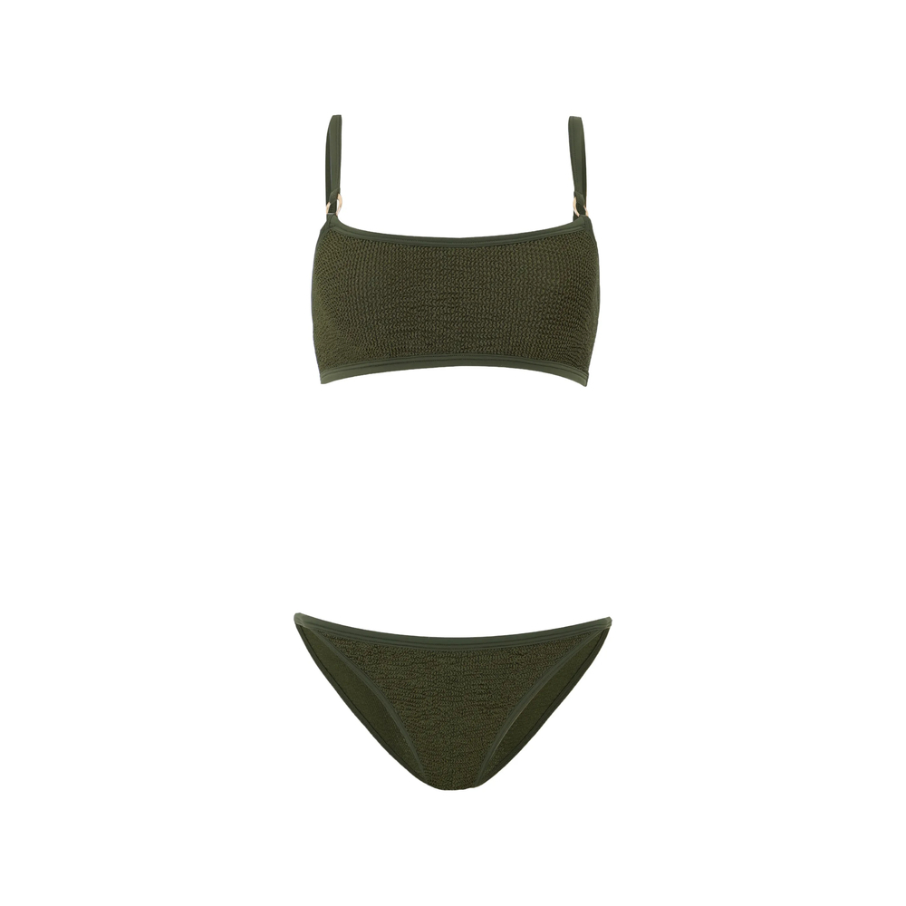 [Hunza G] Bikini FW26 B-IRIS-GD METCRINKLE MEKHA
