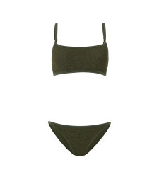 [Hunza G] Bikini FW26 B-IRIS-GD METCRINKLE MEKHA