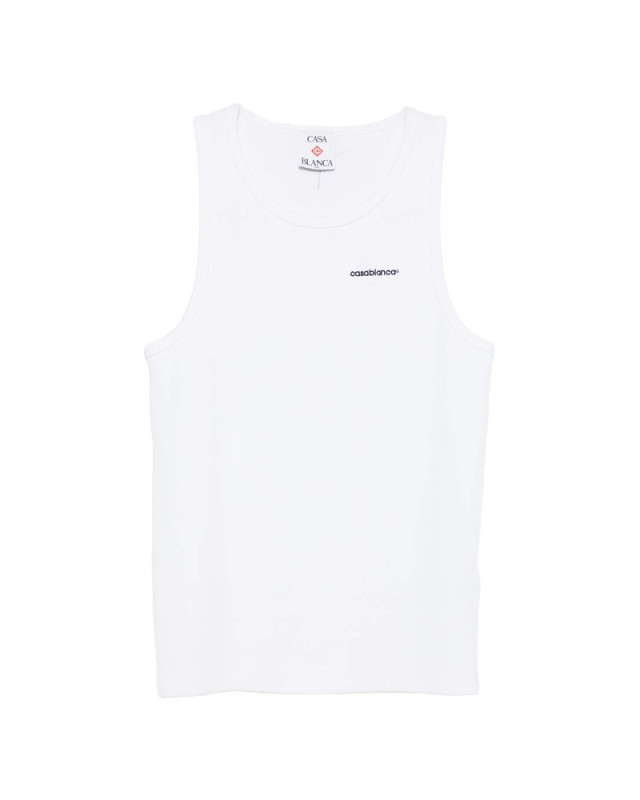 [Casablanca] T-shirts Sleeveless FW26 PF26-JTS-057 01 WHITE