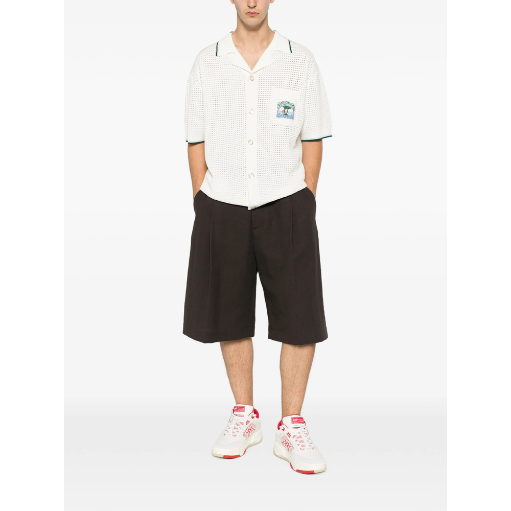 [Casablanca] Shirts Short Sleeve FW26 PF26-KW-1413 01 PALM