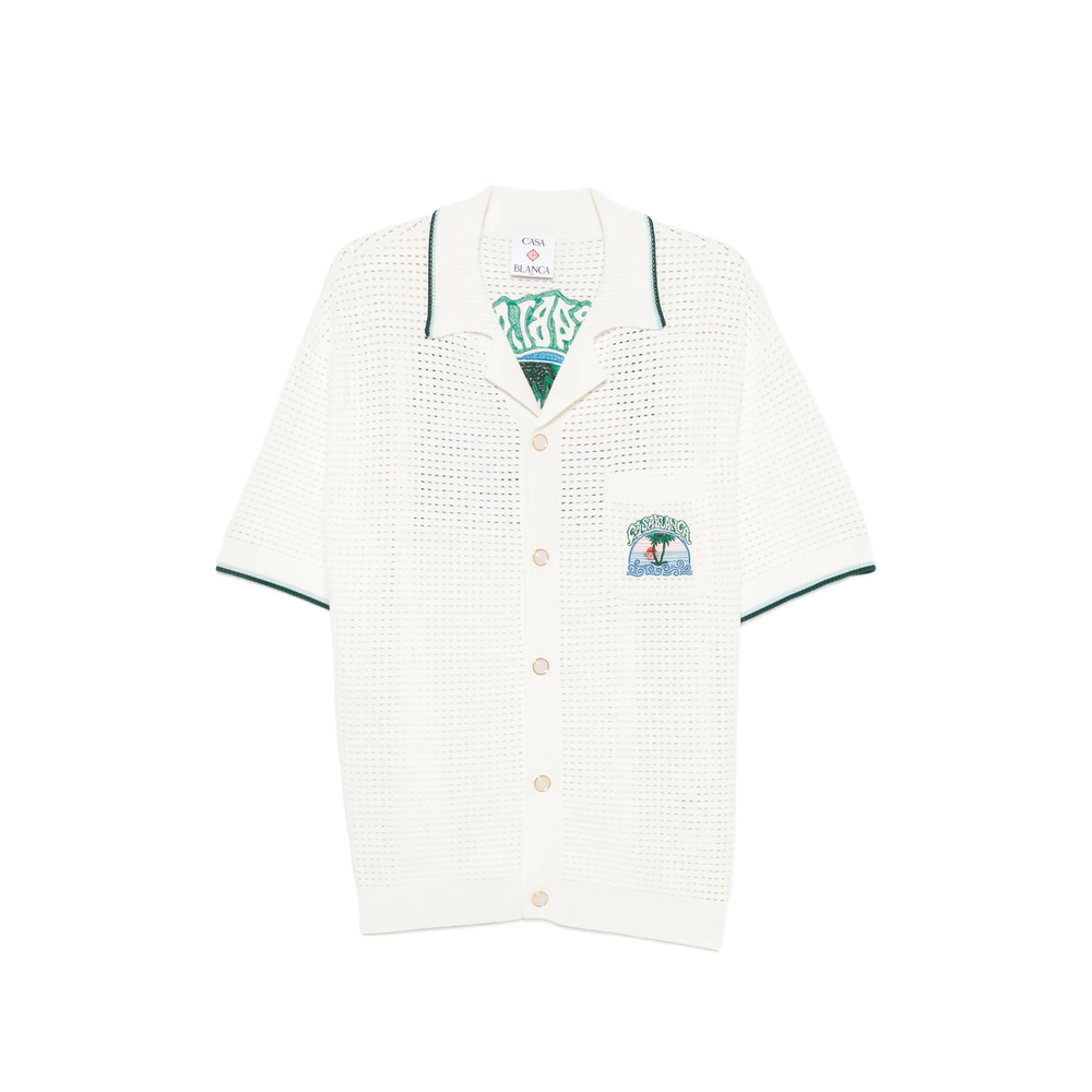 [Casablanca] Shirts Short Sleeve FW26 PF26-KW-1413 01 PALM