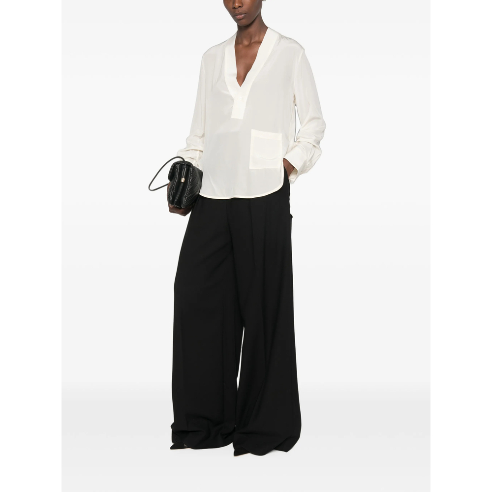 [VICTORIA BECKHAM] Shirts Long Sleeve FW26 1326WSH007339B  IVORY