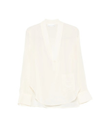 [VICTORIA BECKHAM] Shirts Long Sleeve FW26 1326WSH007339B  IVORY