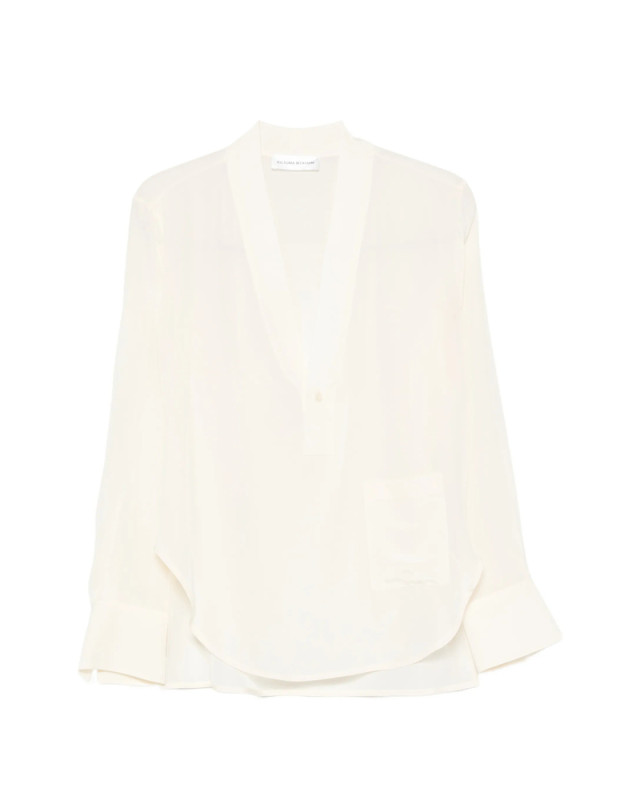 [VICTORIA BECKHAM] Shirts Long Sleeve FW26 1326WSH007339B  IVORY
