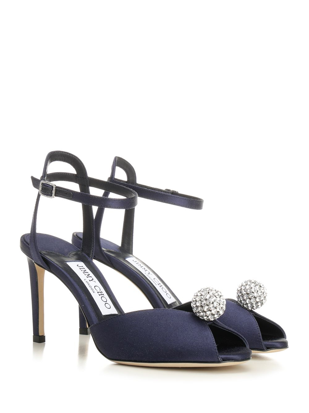 [Jimmy Choo] Sandals CO SACORA 85MARINE/CRYSTAL