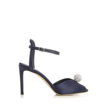 [Jimmy Choo] Sandals CO SACORA 85MARINE/CRYSTAL