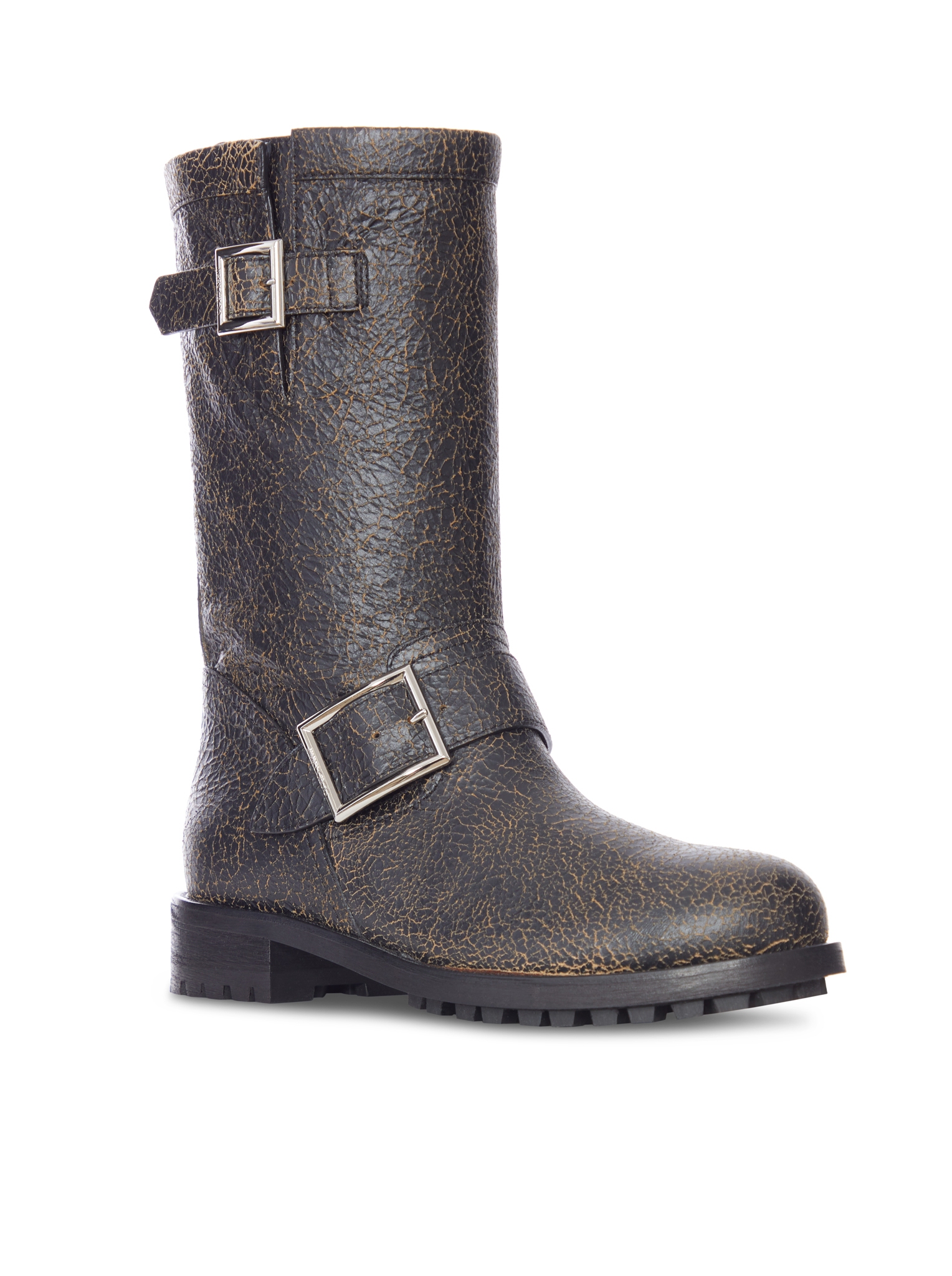 [Jimmy Choo] Boots FW26 BIKERMIDCTH014129 BLACK TOFFEE