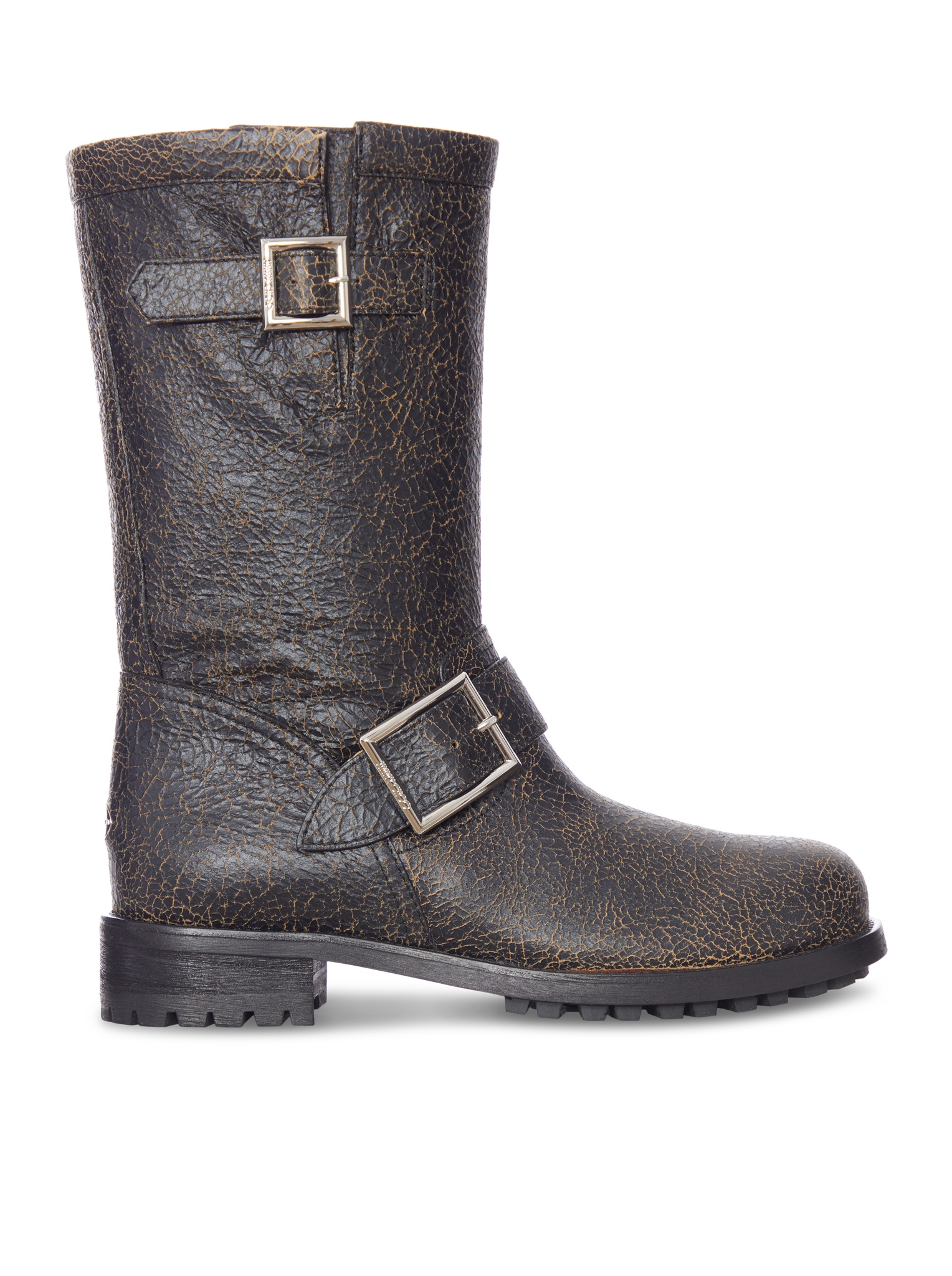 [Jimmy Choo] Boots FW26 BIKERMIDCTH014129 BLACK TOFFEE