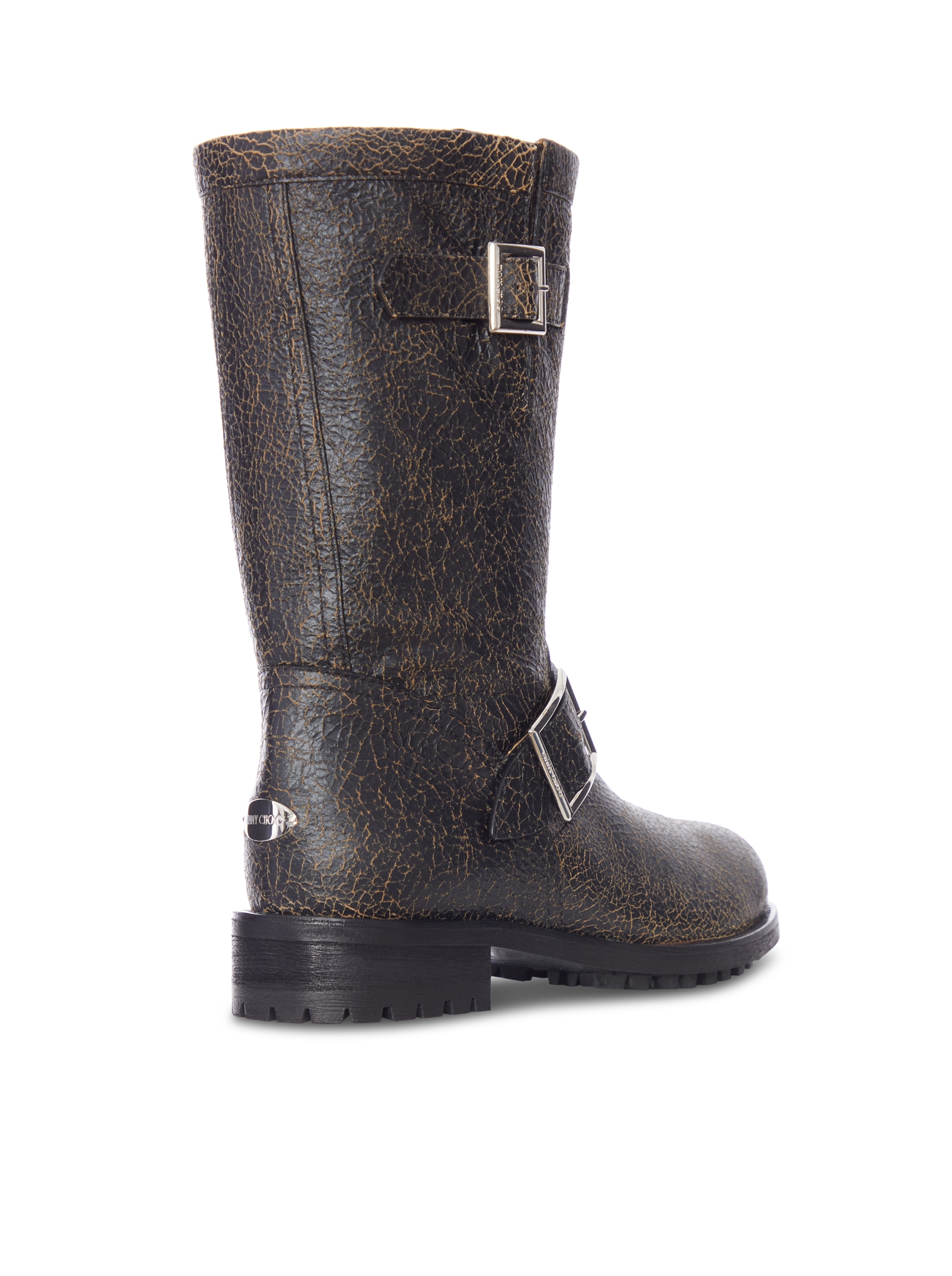 [Jimmy Choo] Boots FW26 BIKERMIDCTH014129 BLACK TOFFEE