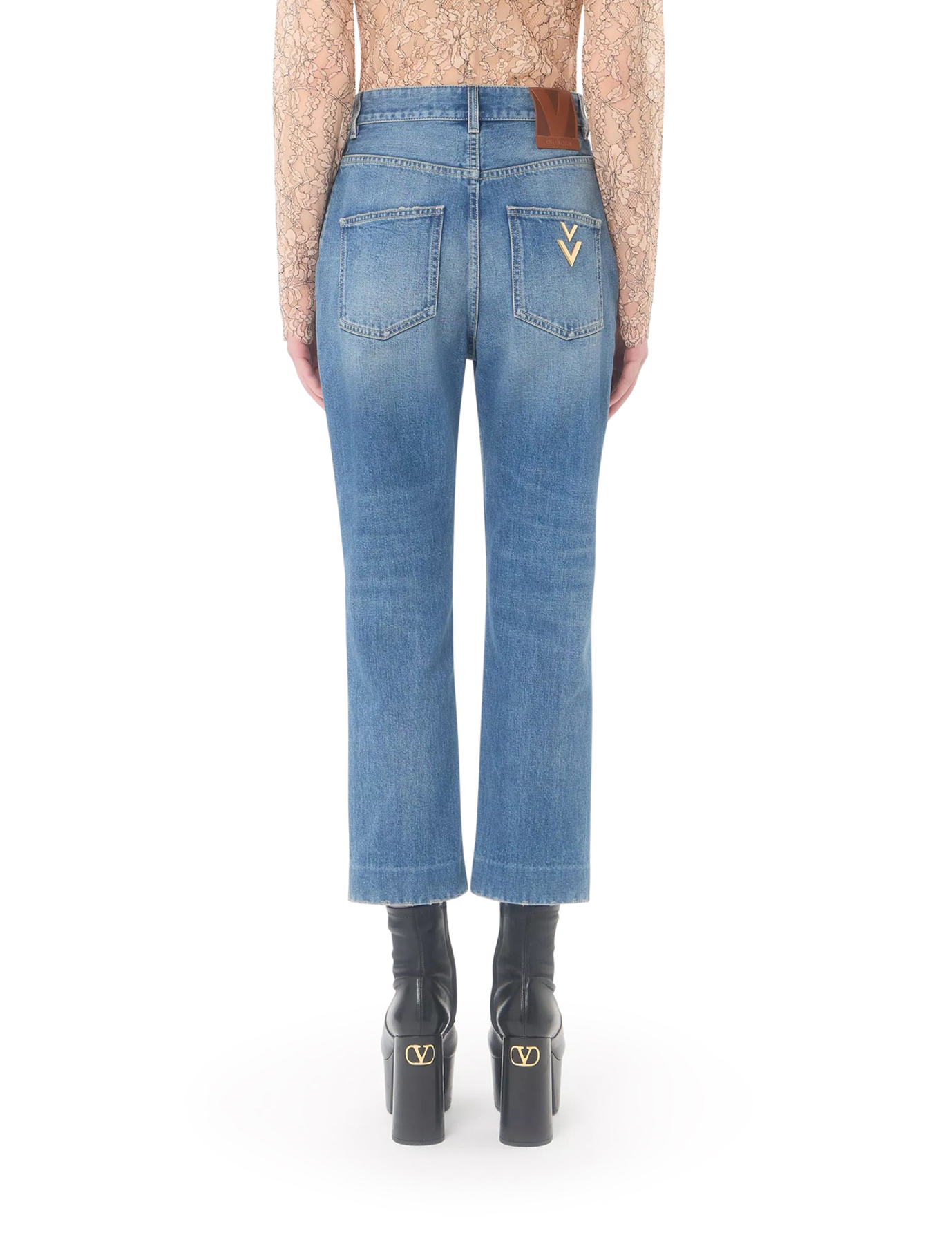 [Valentino Garavani] Jeans FW26 9B3DD22NACH558 MEDIUM BLUE DENIM