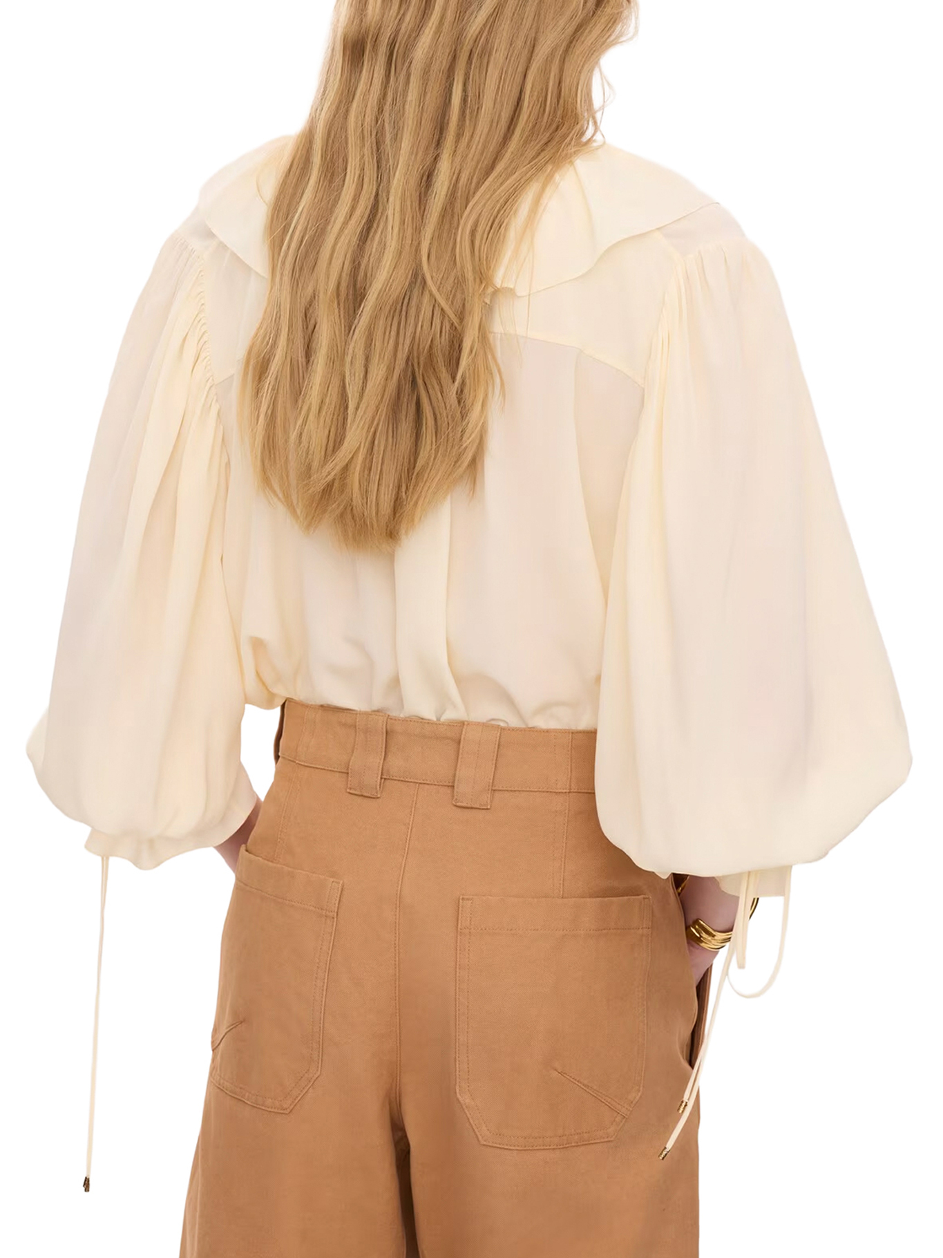 [Chloe] Shirts Long Sleeve FW26 CH26AHT72005114 PRISTINE WHITE