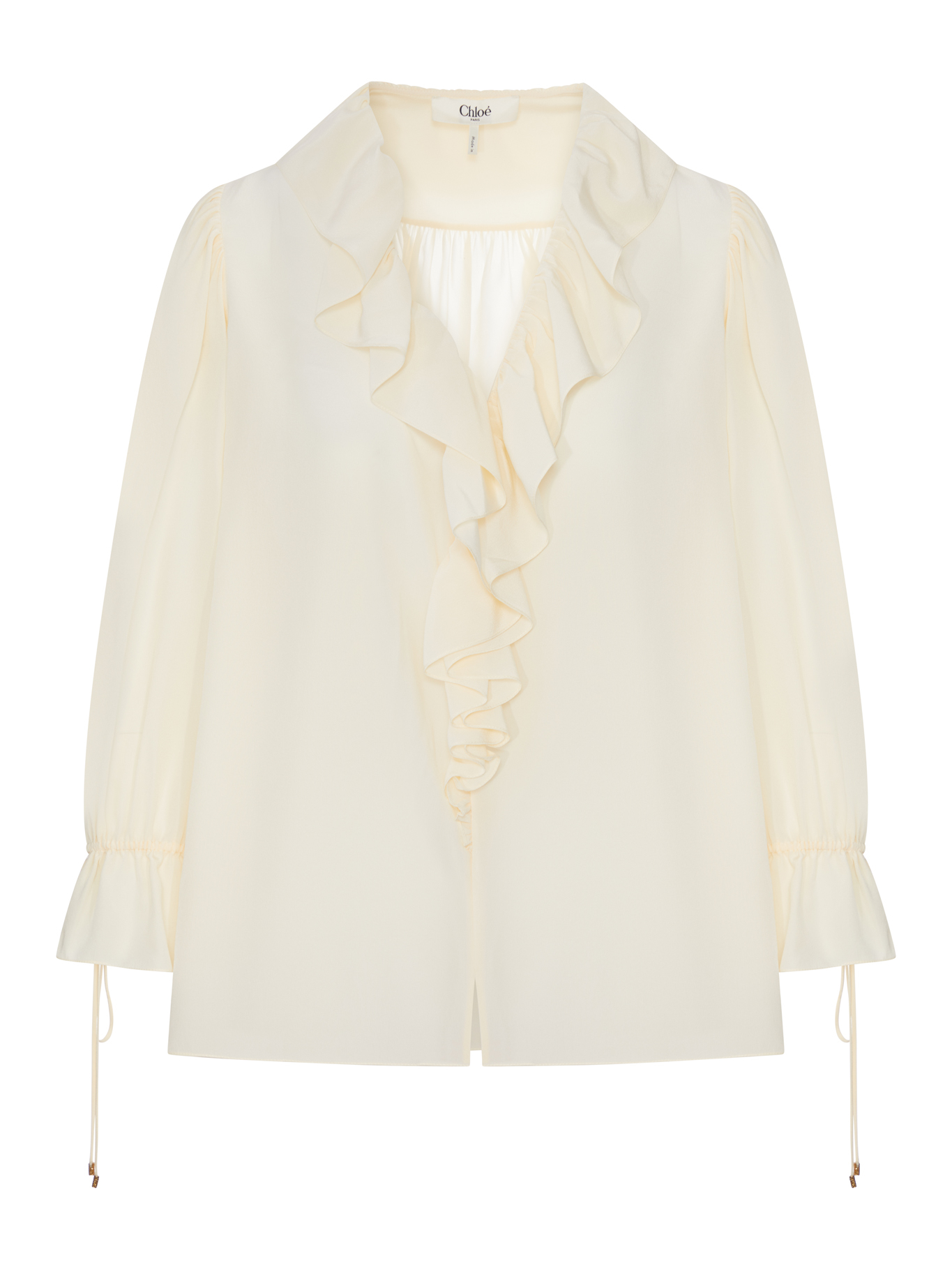 [Chloe] Shirts Long Sleeve FW26 CH26AHT72005114 PRISTINE WHITE