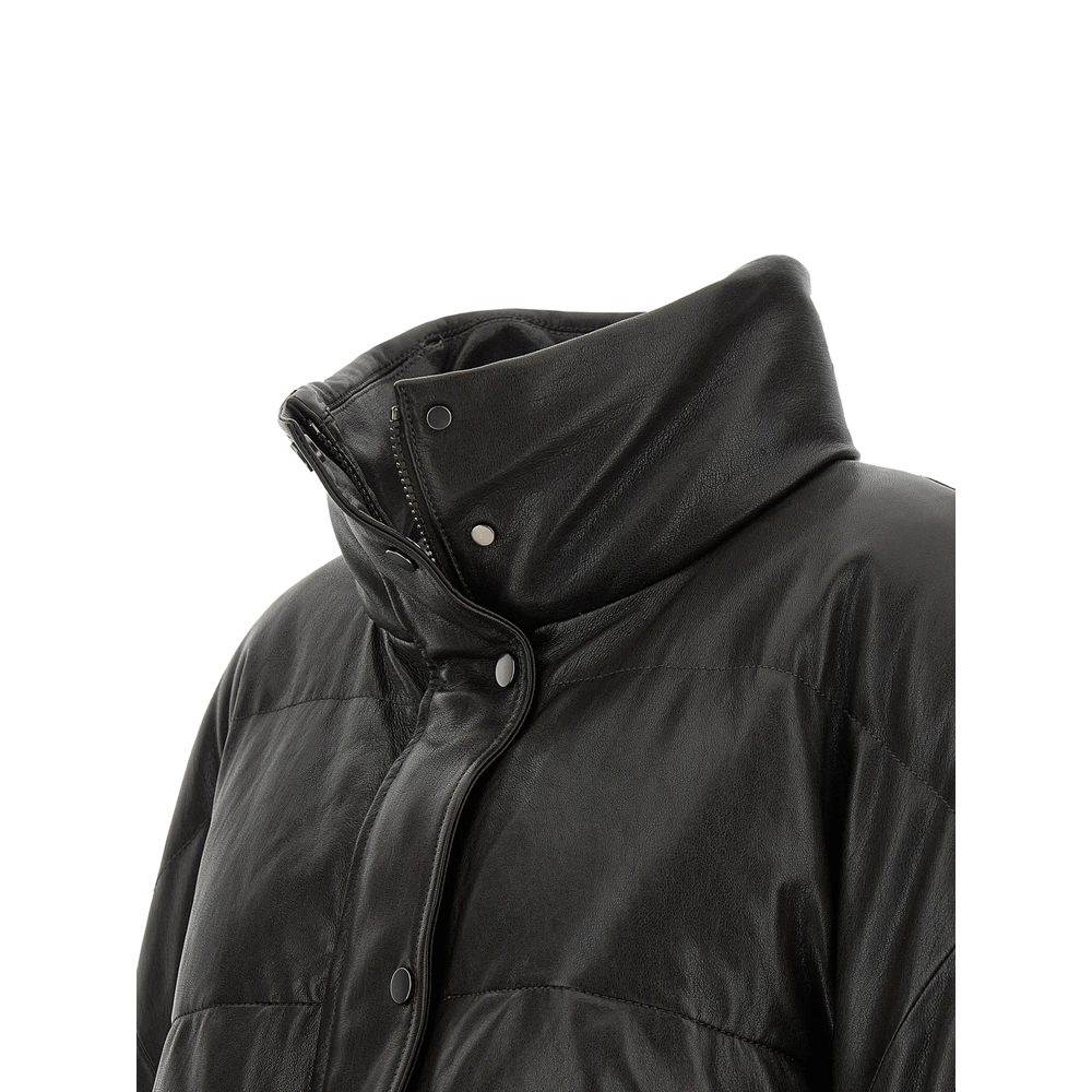 [Brunello Cucinelli] Leather Jacket FW26 MPCTN7552  C4192