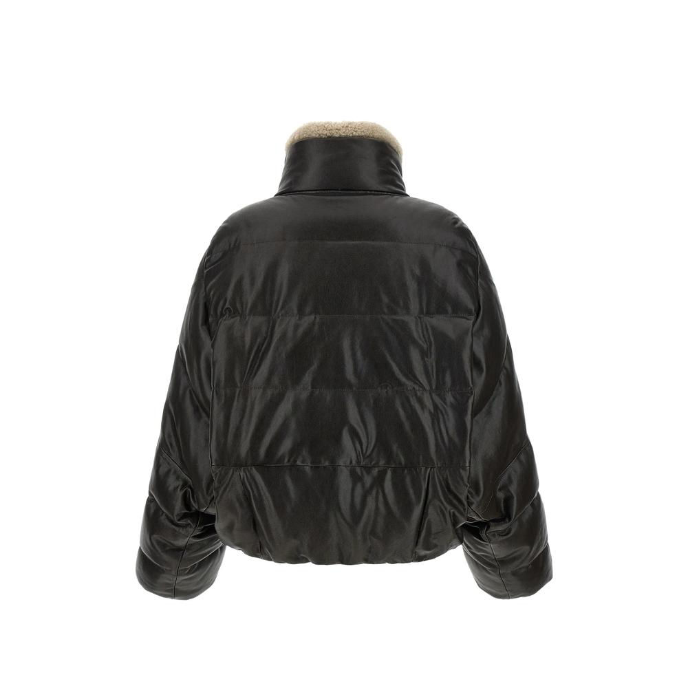 [Brunello Cucinelli] Leather Jacket FW26 MPCTN7552  C4192