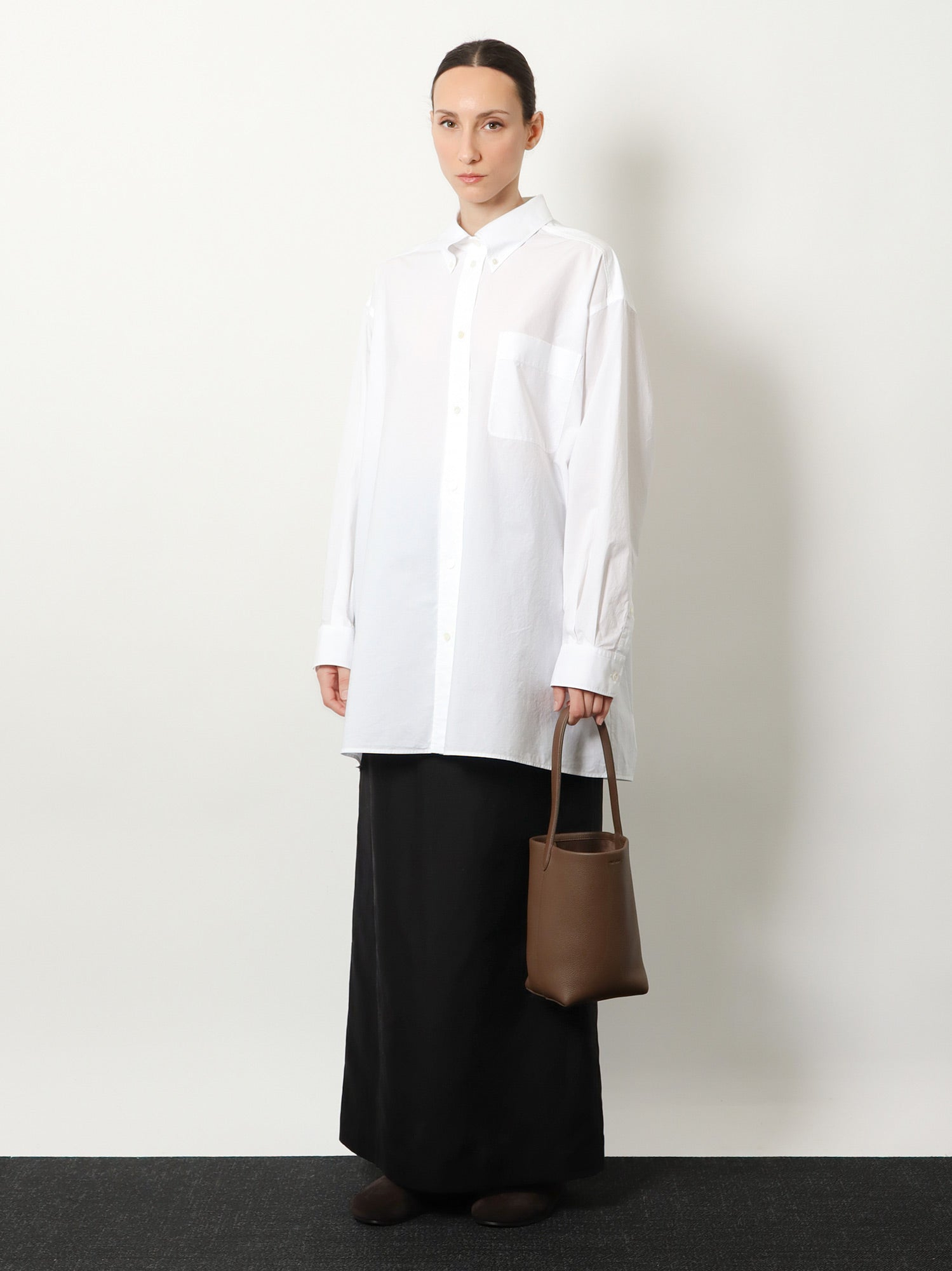 [THE ROW] Long skirt SS26 9045W3838_BLK