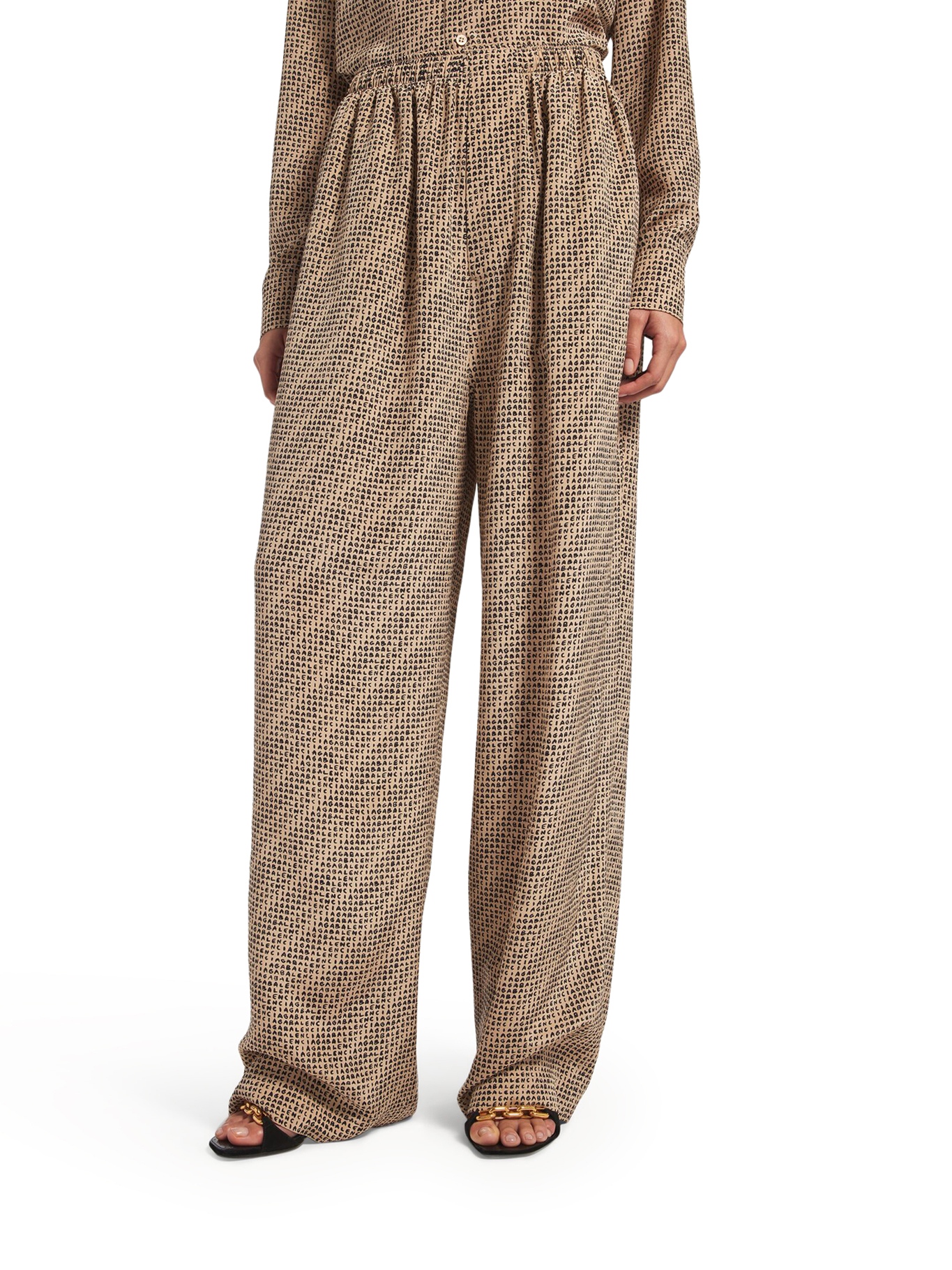 [Balenciaga] Trousers FW26 A002ABTUL729364 BEIGE BLACK