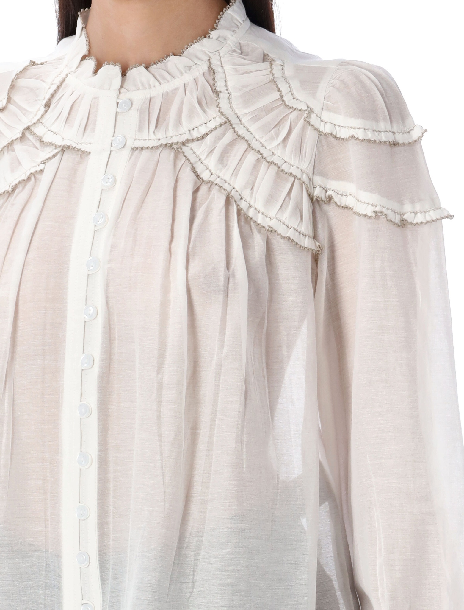 [Marant Etoile] Blouse FW26 HT0681FBB3J04E20WH
