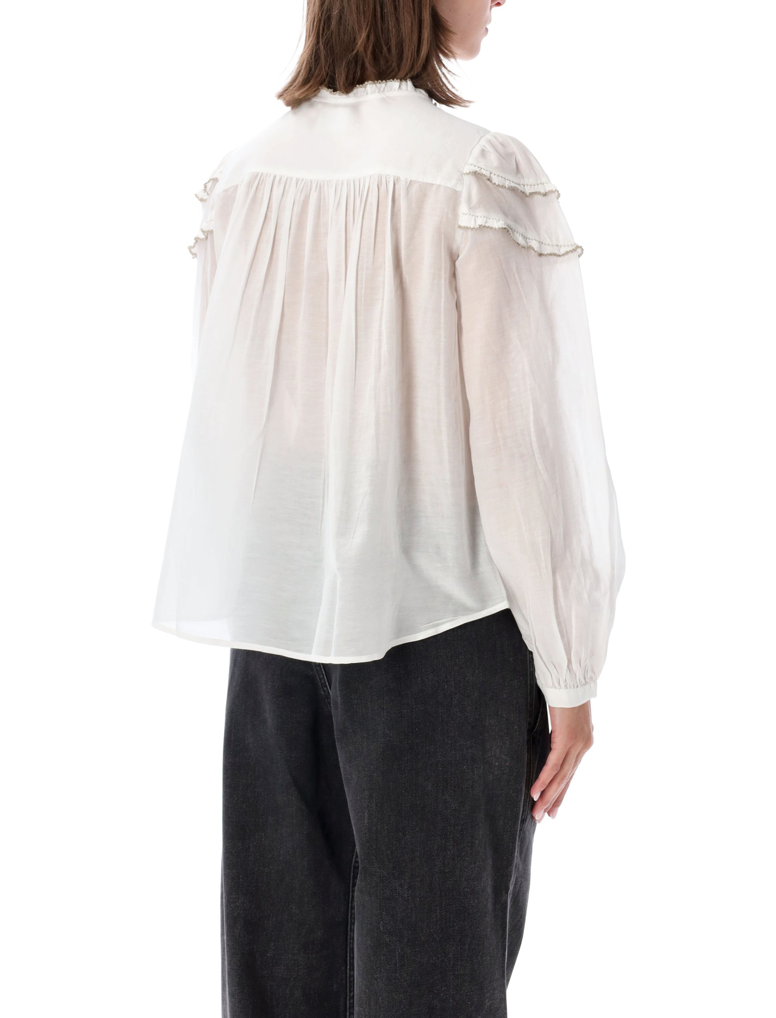[Marant Etoile] Blouse FW26 HT0681FBB3J04E20WH