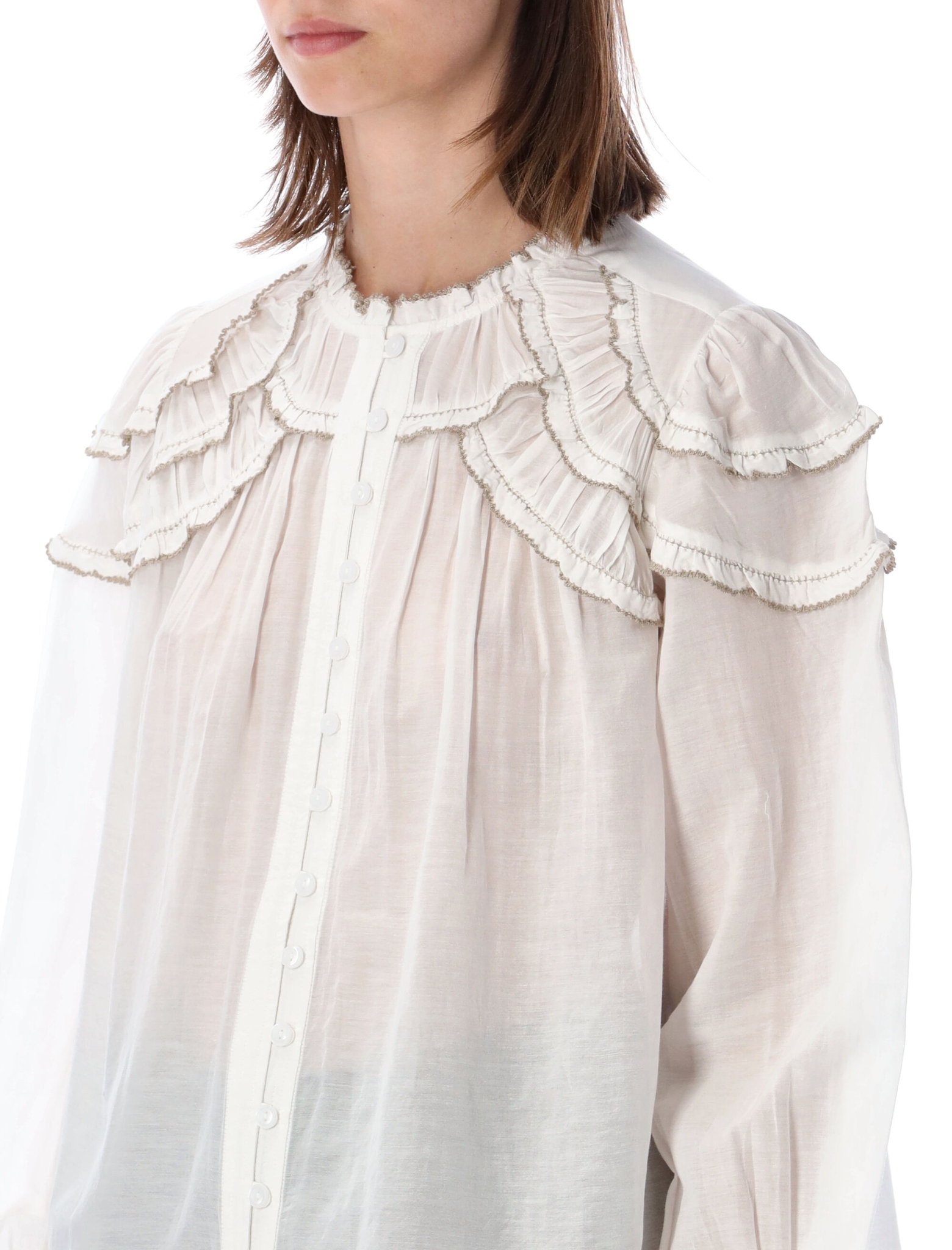 [Marant Etoile] Blouse FW26 HT0681FBB3J04E20WH