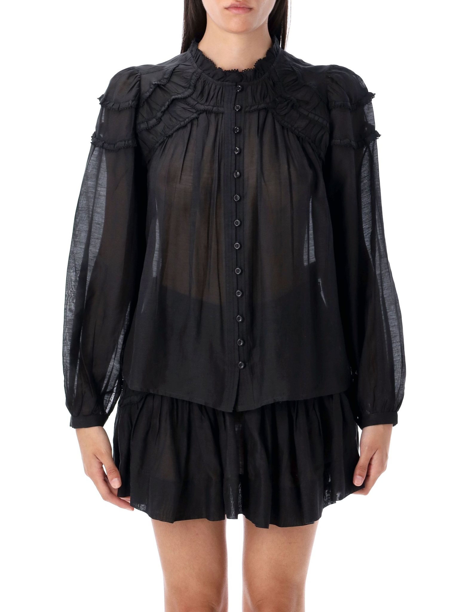 [Marant Etoile] Blouse FW26 HT0681FBB3J04E01BK