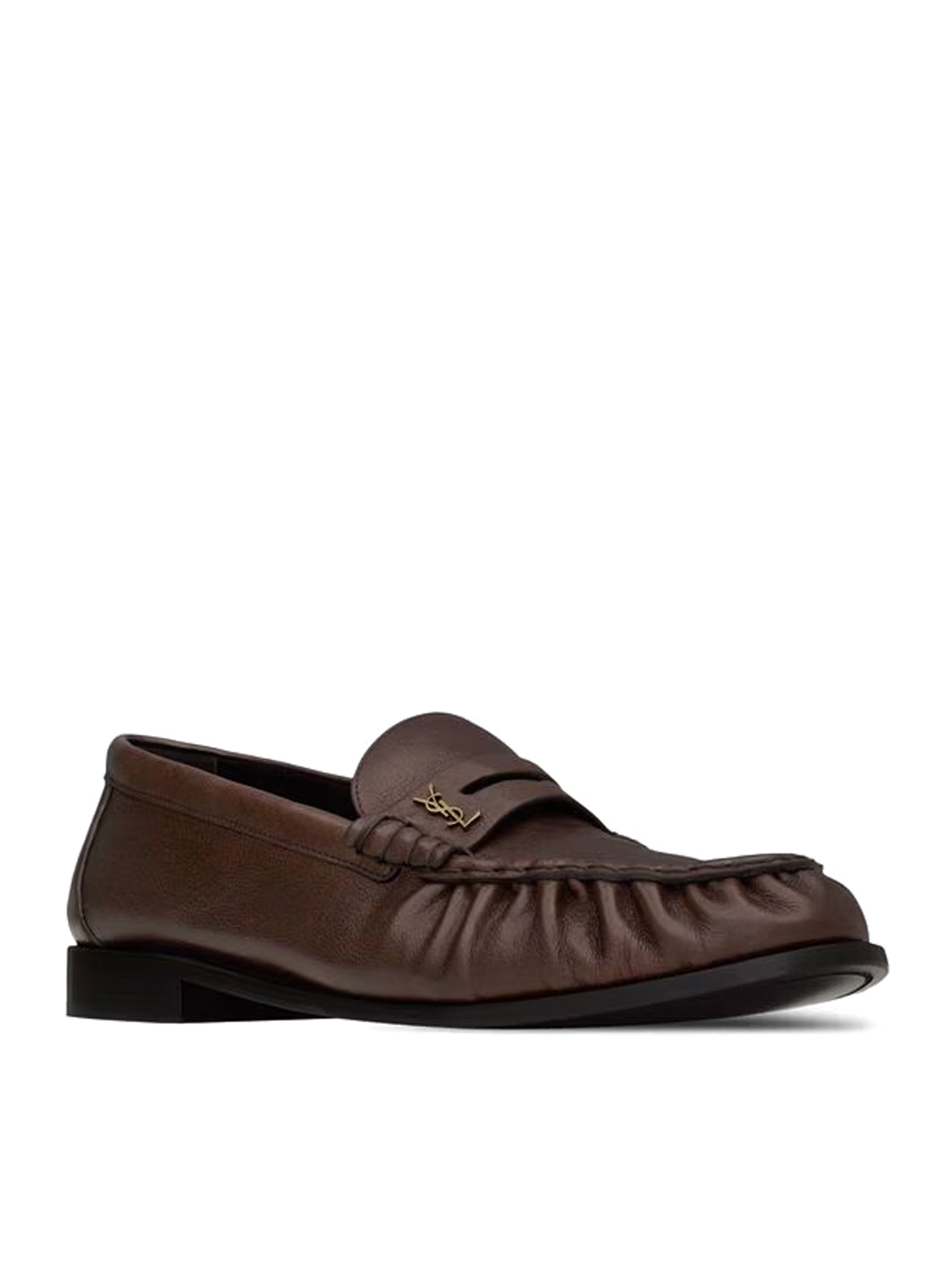 [Saint Laurent] Loafer FW26 83947125VAA2128 PARIS BROWN