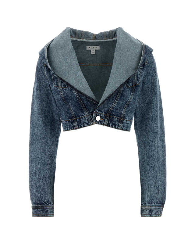 [Alaia] Denim Jacket SS26 AA9V0306T535C 524