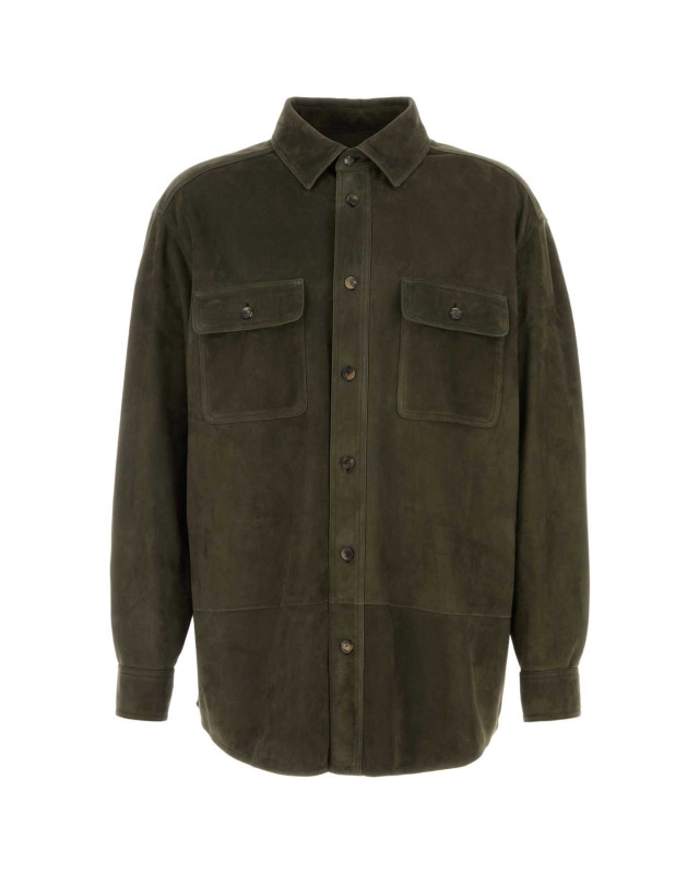 [Loewe] Shirts Long Sleeve SS26 H526Y31L56 KHAKIGREEN