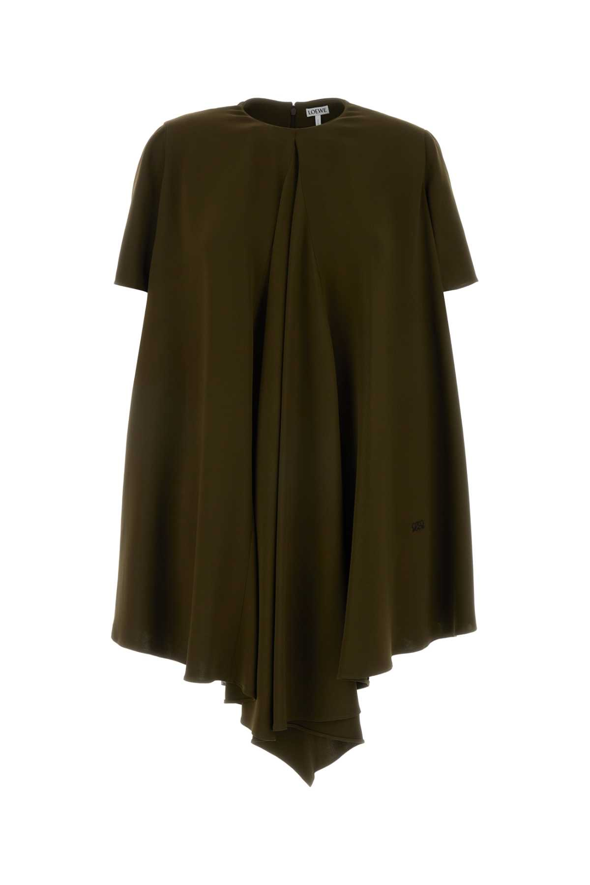 [Loewe] Short sleeve dress SS26 S540Y09XVH KHAKIGREEN