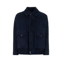 [Santoro] Leather Jacket SS26 50017D DNOBLU