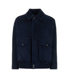 [Santoro] Leather Jacket SS26 50017D DNOBLU