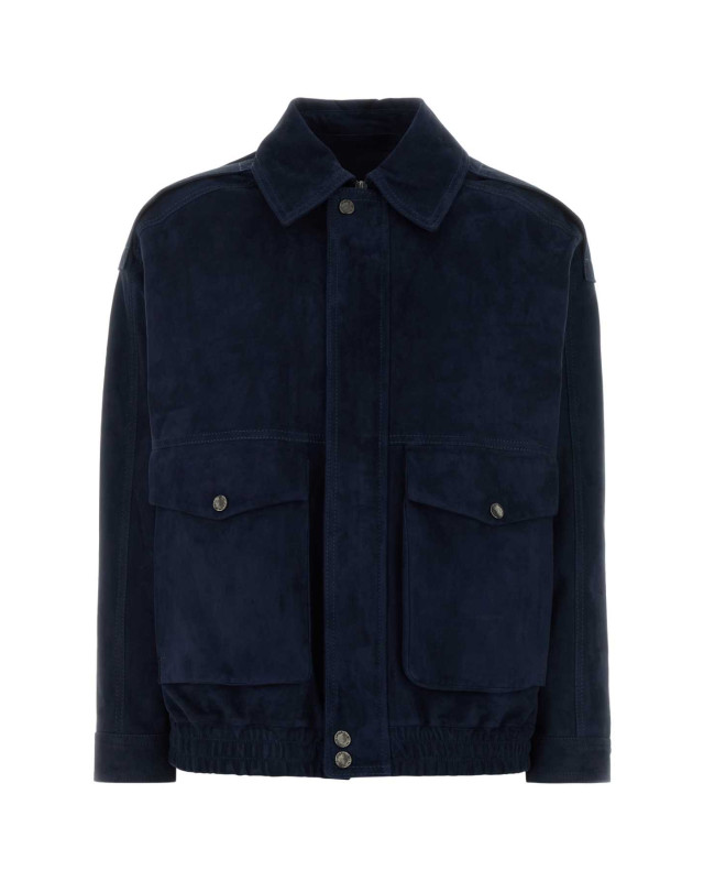 [Santoro] Leather Jacket SS26 50017D DNOBLU