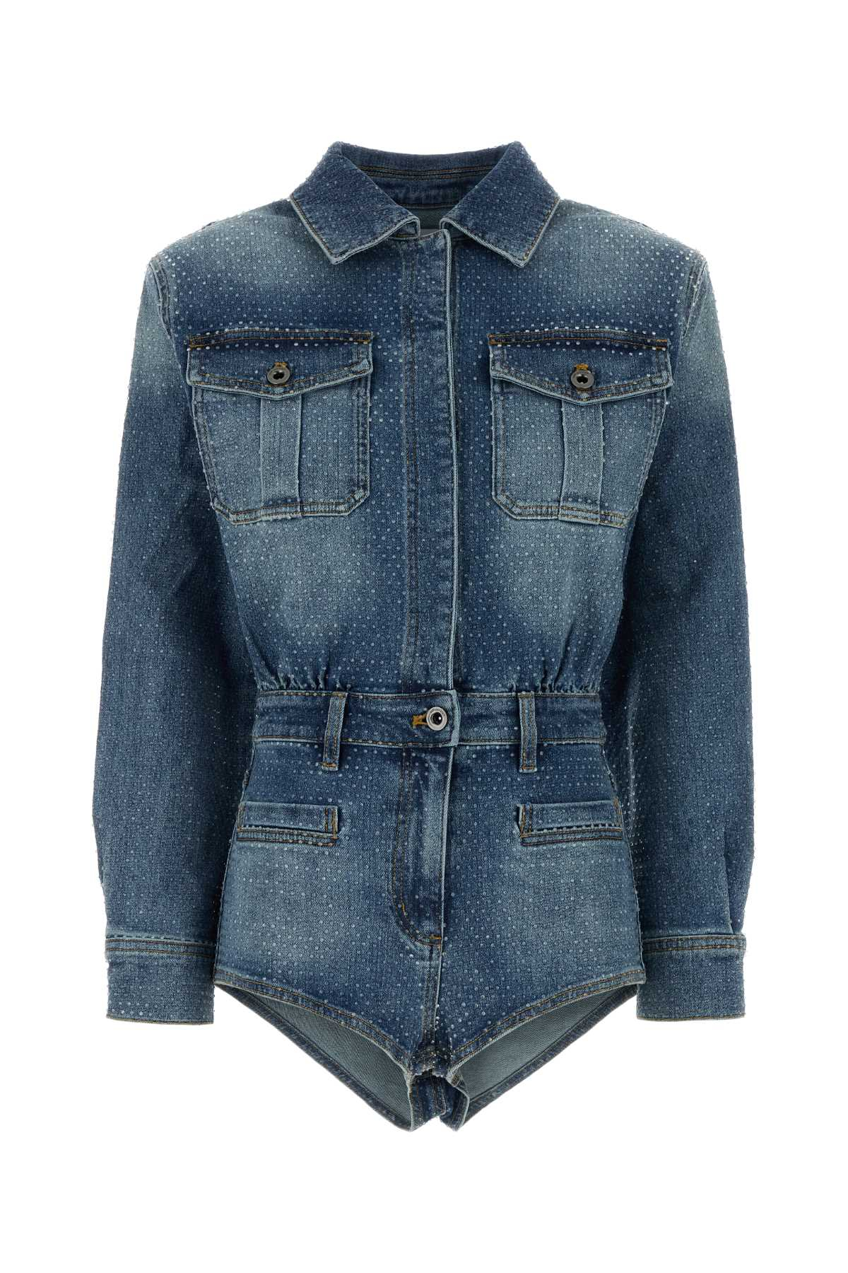 [SELF PORTRAIT] Jump suit SS26 RS26801JSABL BLUE