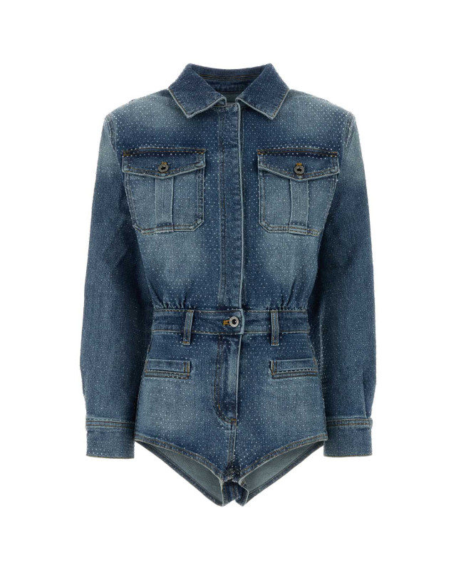 [SELF PORTRAIT] Jump suit SS26 RS26801JSABL BLUE