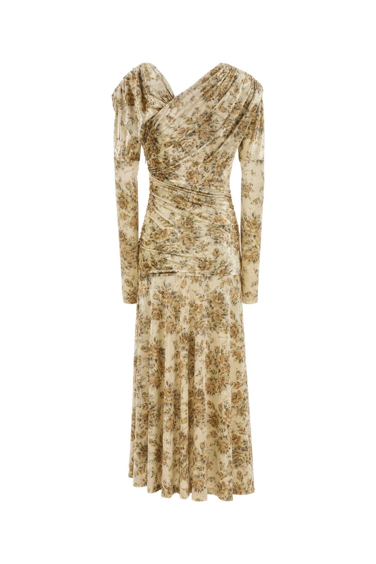 [GANNI] Long sleeve dress SS26 T4373 054