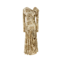 [GANNI] Long sleeve dress SS26 T4373 054
