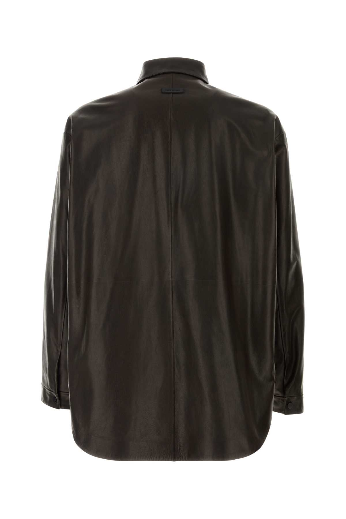 [Fear of God] Shirts Long Sleeve SS26 FG9M50505LTH DARKBROWN