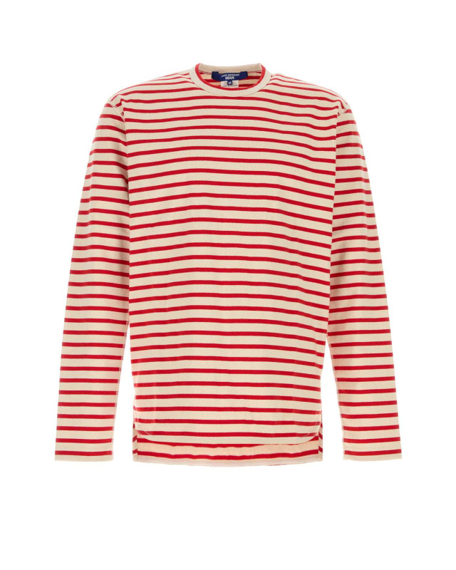 [Junya Watanabe] T-shirts Long Sleeve SS26 WQT012051 NATURALRED