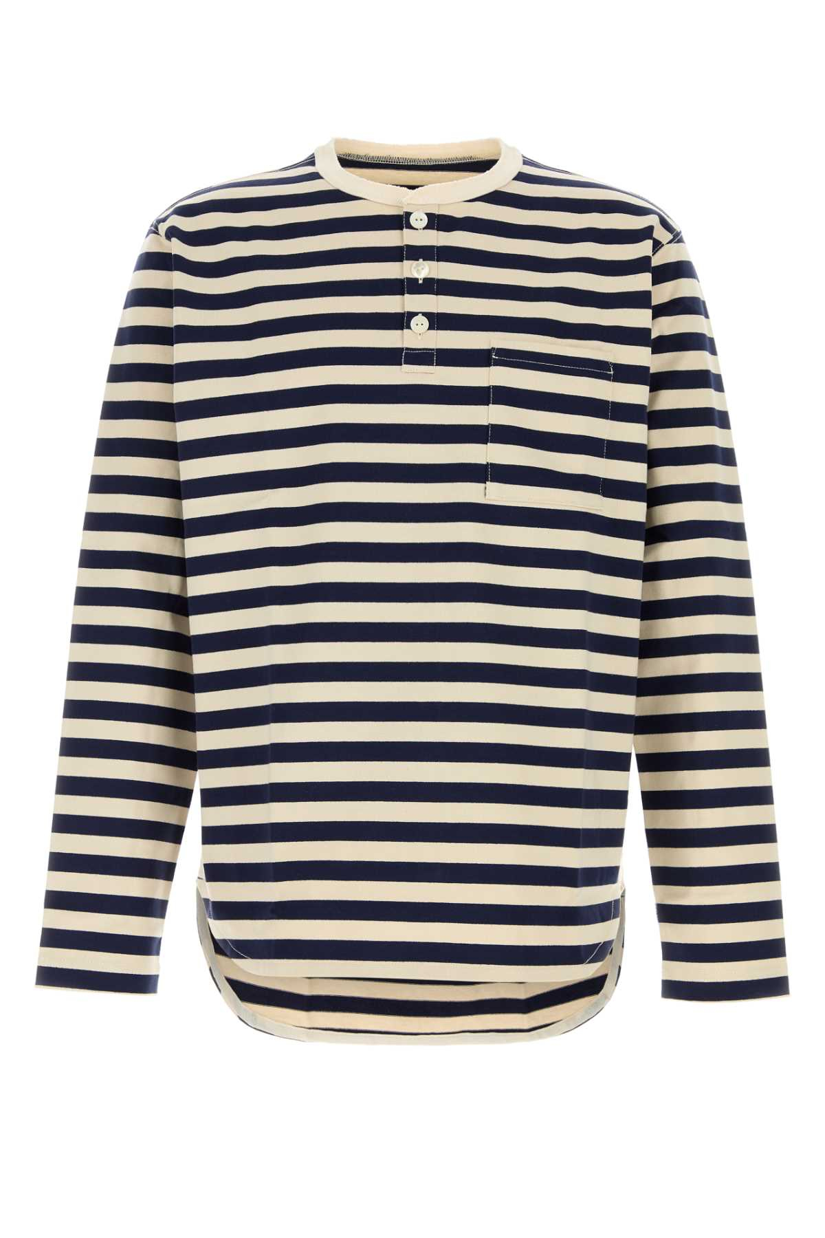 [Junya Watanabe] T-shirts Long Sleeve SS26 WQT006051 NTRLNAVY