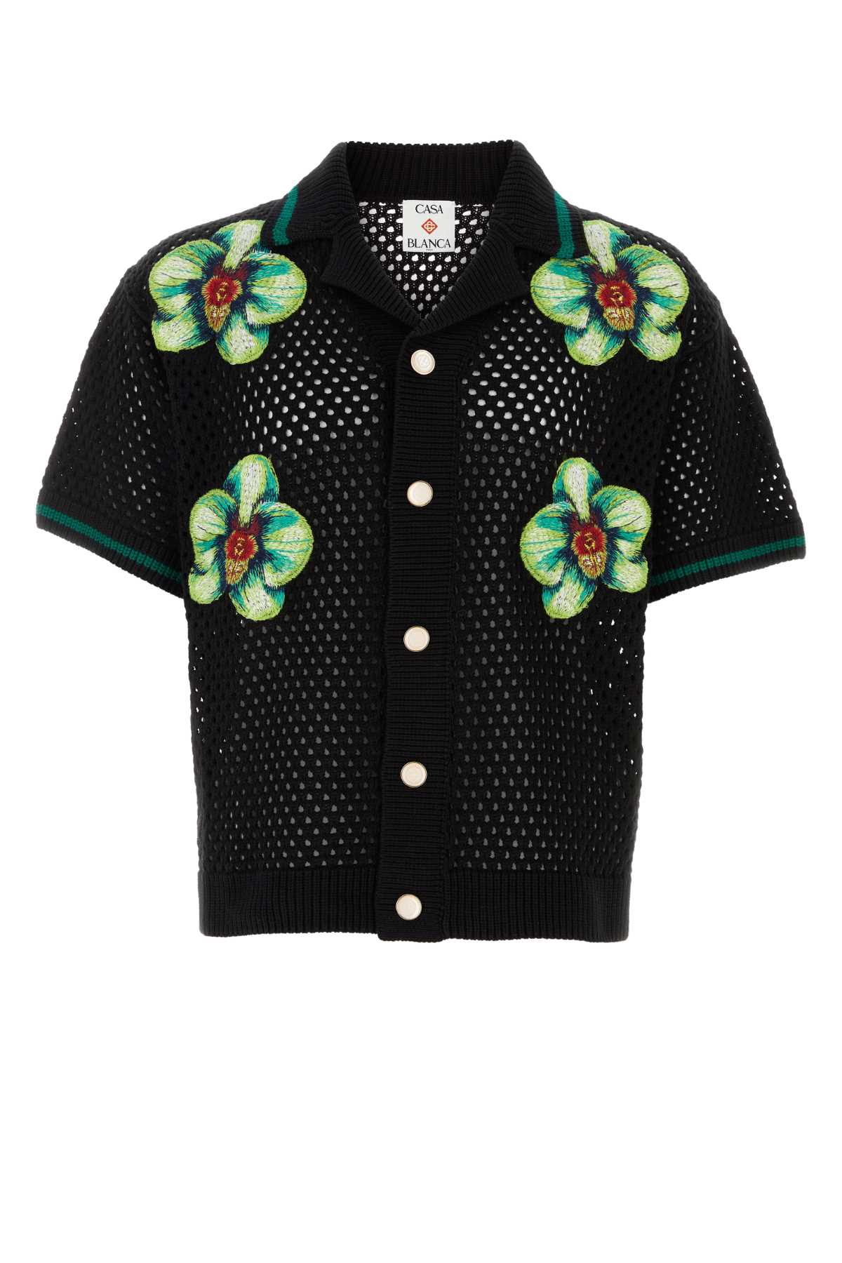 [Casablanca] Shirts Short Sleeve SS26 MSS26KW131601 GLITCHORCHID