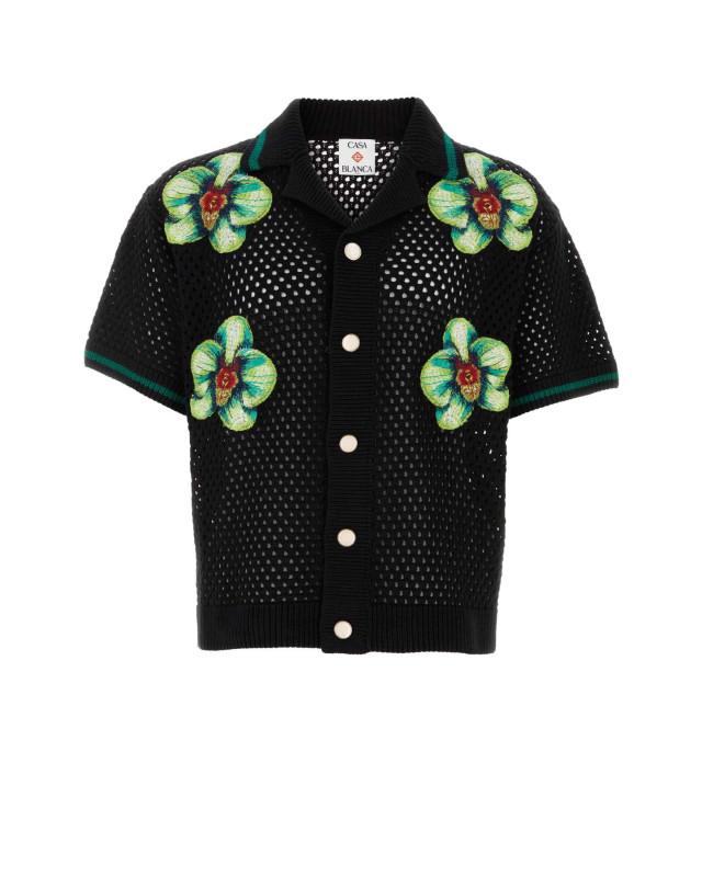 [Casablanca] Shirts Short Sleeve SS26 MSS26KW131601 GLITCHORCHID
