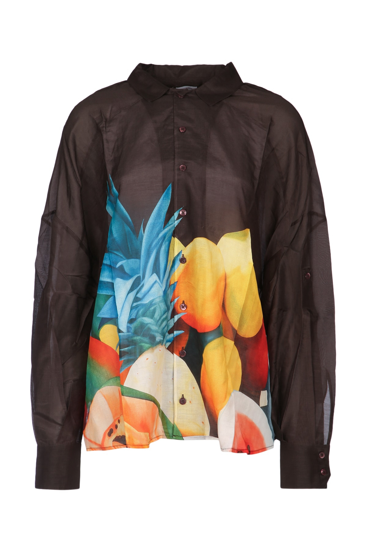 [Donde Esteban] Shirts Long Sleeve SS26 D2SH02B BROWNMULTI
