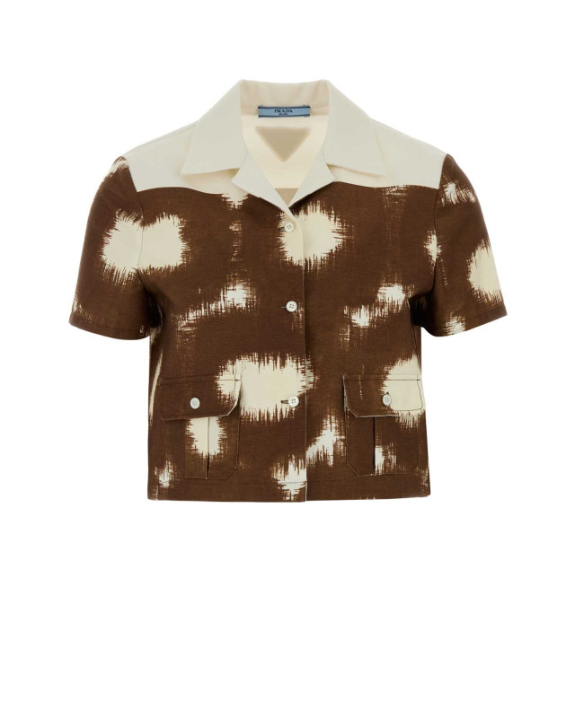 [Prada] Shirts Short Sleeve SS26 P412JSOOO187Q F0005