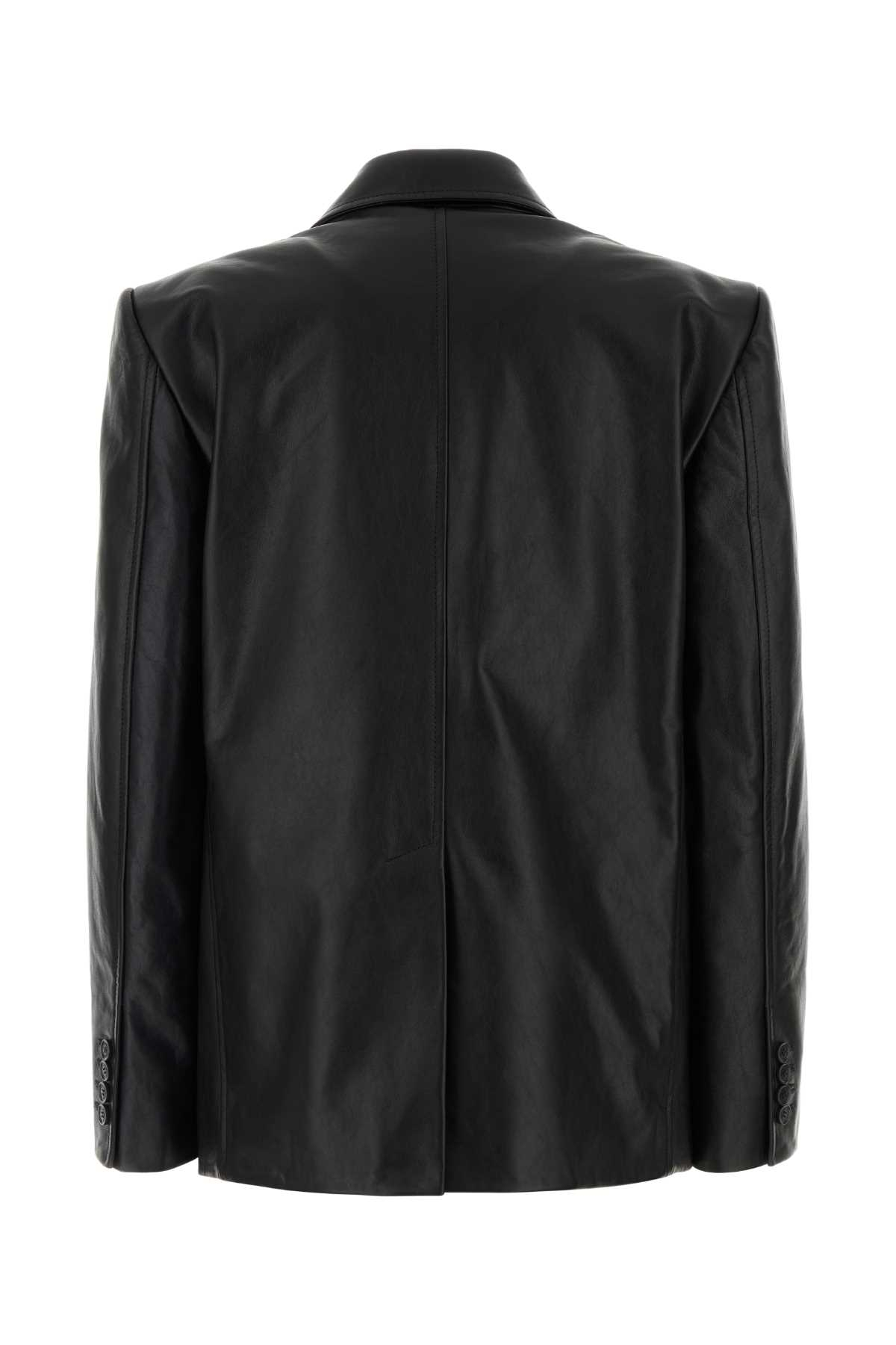 [Balenciaga] Leather Jacket SS26 856379TQS04 1000