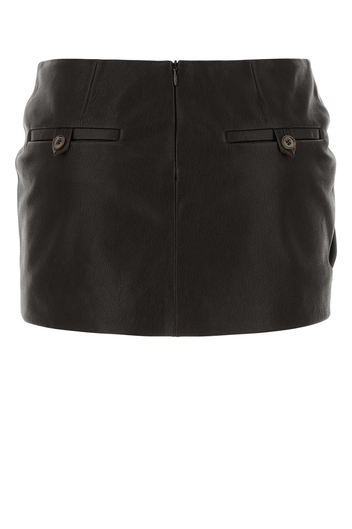[MAGDA BUTRYM] Mini skirt SS26 134426 BROWN