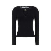 [ALEXANDER WANG] T-shirts Long Sleeve SS26 1KC1261095 001