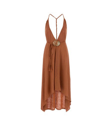 [Alanui] Sleeveless dress SS26 LWHI048R26KNI0017373 BURN