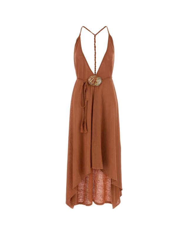 [Alanui] Sleeveless dress SS26 LWHI048R26KNI0017373 BURN