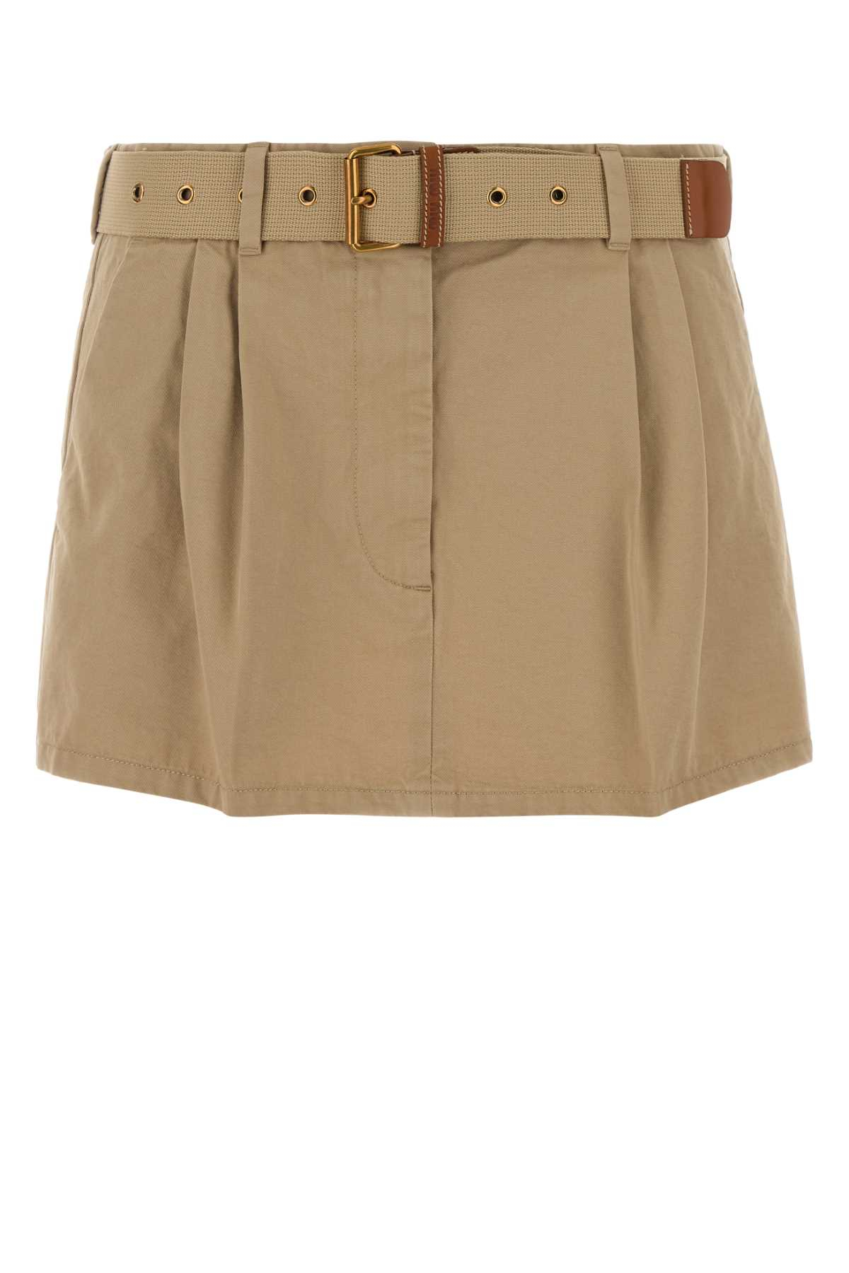 [Miu Miu] Mini skirt SS26 MG2637SOOO19EK F0006